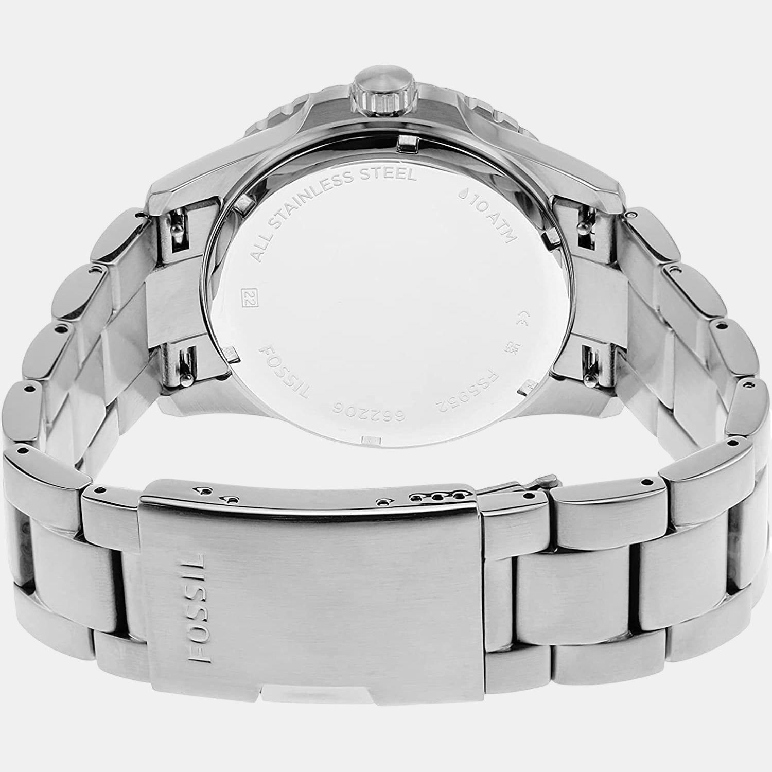Fossil Blue Dive Men Quartz Silver Dial Analog Stainless Steel Watch FS5952 - view 3