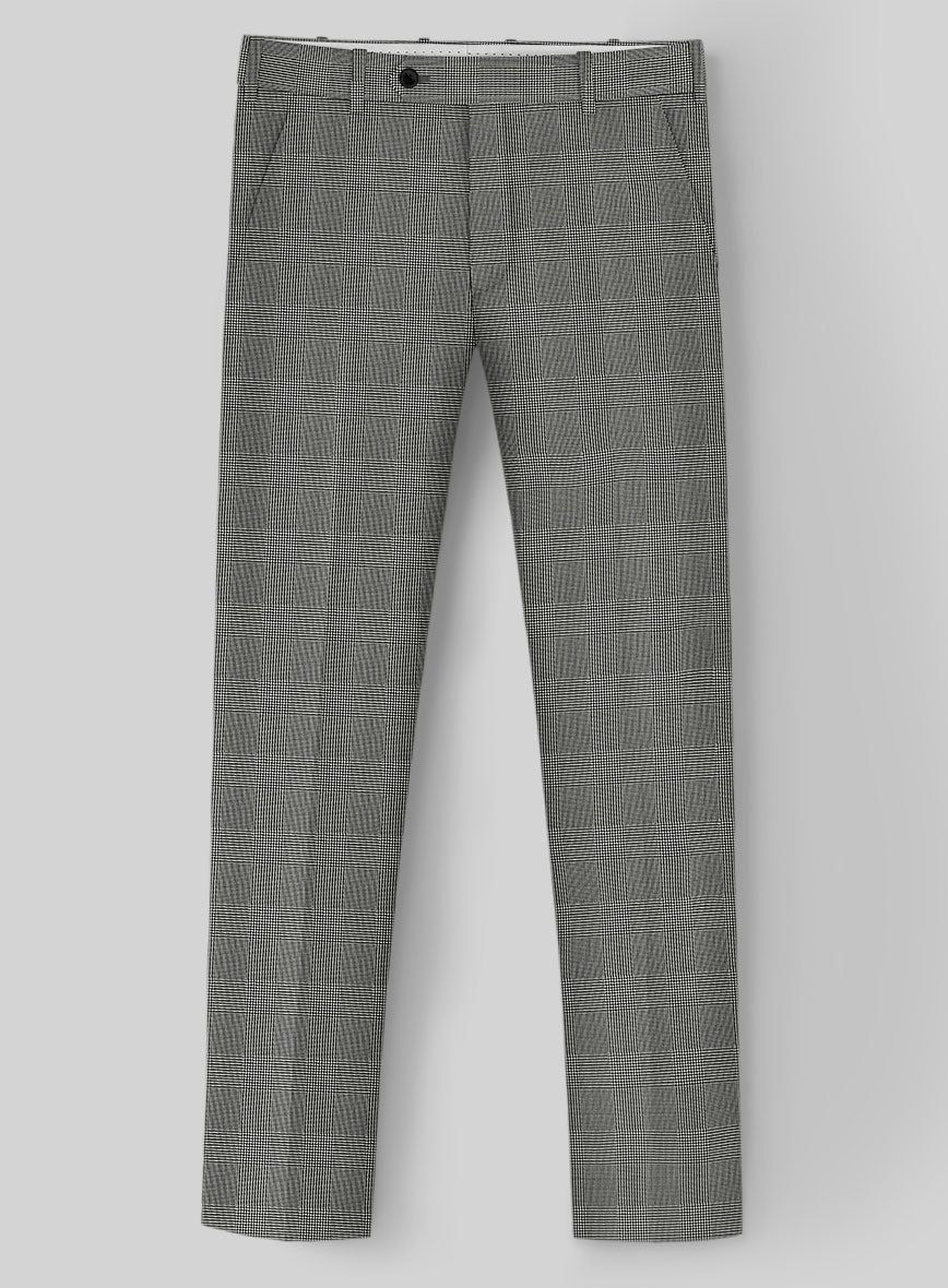 StudioSuits Reda Fivaro Black Checks Wool Pants
