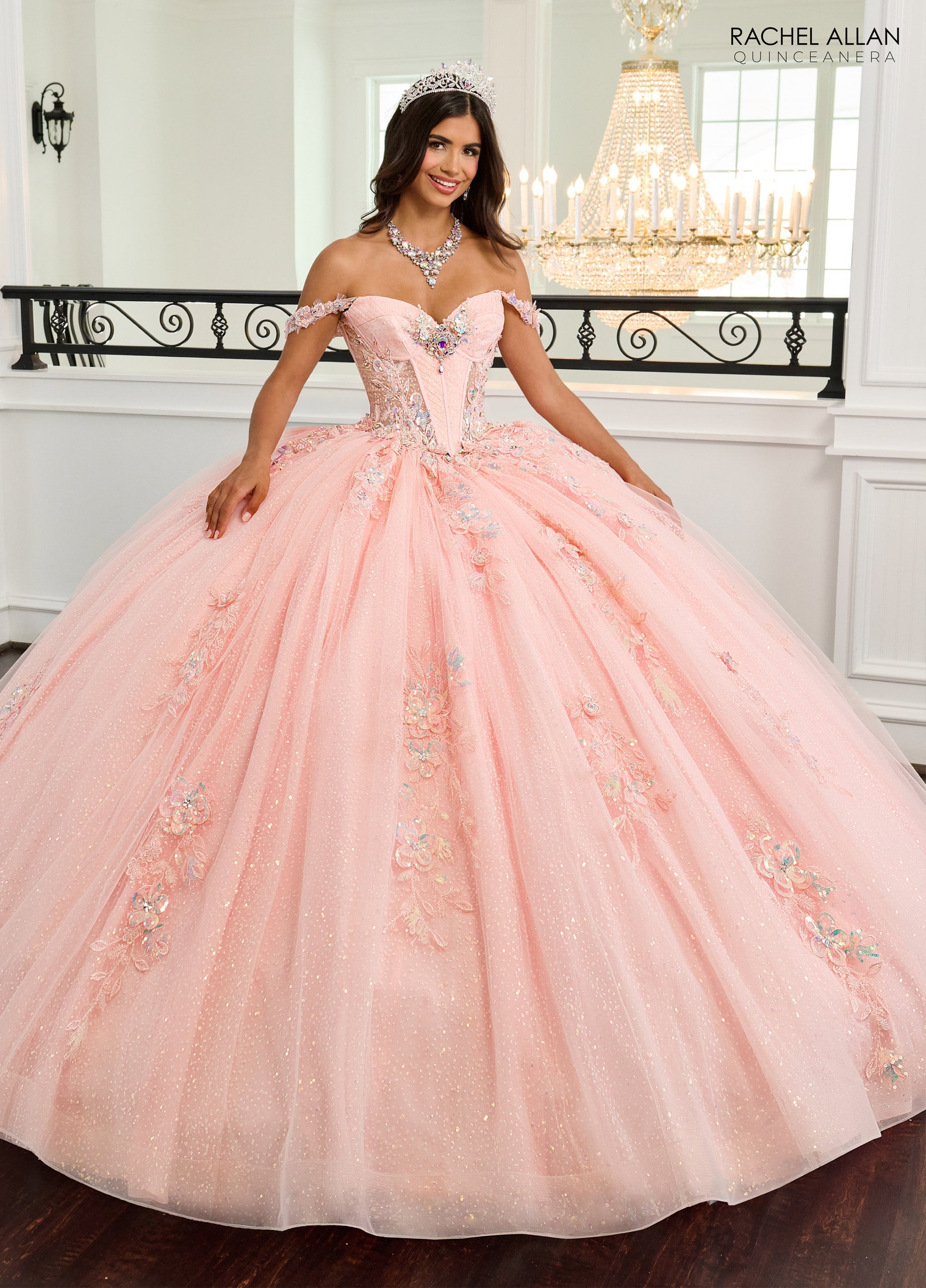 Mary's Bridal Off Shoulder Quinceanera Dress by Rachel Allan RQ3154