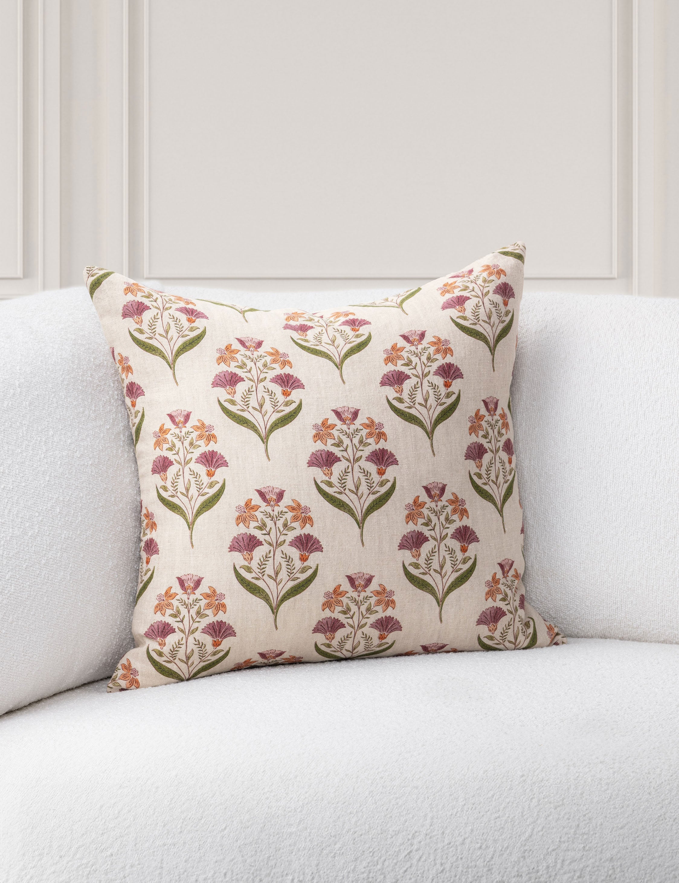 Lulu and Georgia Coretta Linen Pillow – Olive - view 2
