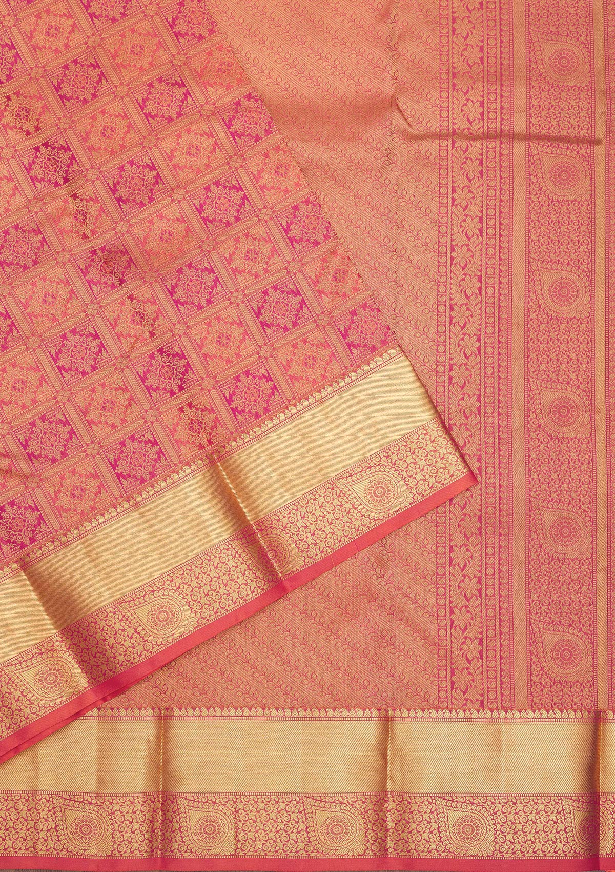 Koskii Pink Zariwork Pure Silk Saree – Women's - view 3