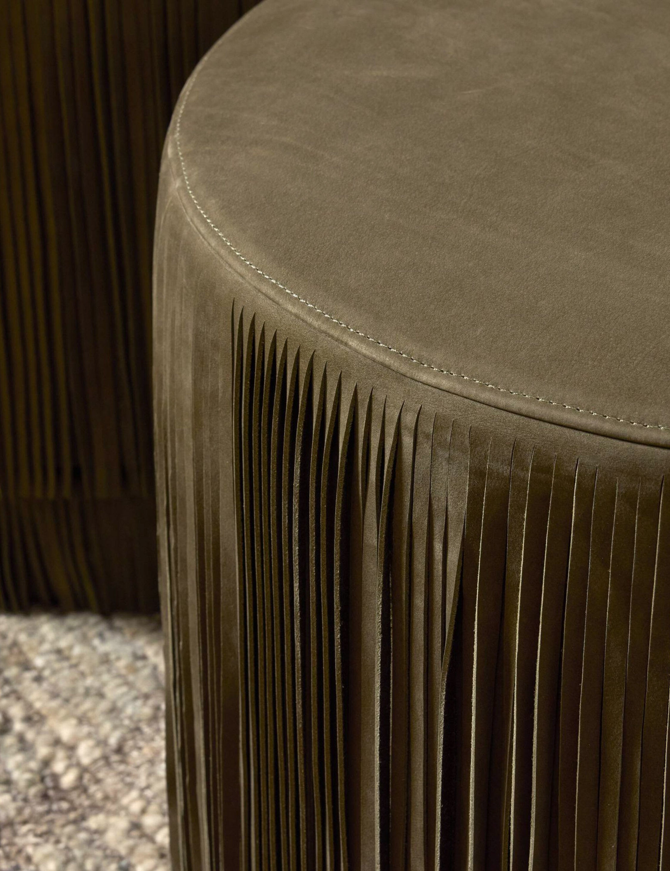 Lulu and Georgia Emmett Round Ottoman - view 5