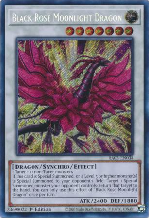 Yu-Gi-Oh! Black Rose Moonlight Dragon - RA03-EN038 - Secret Rare - 1st Edition