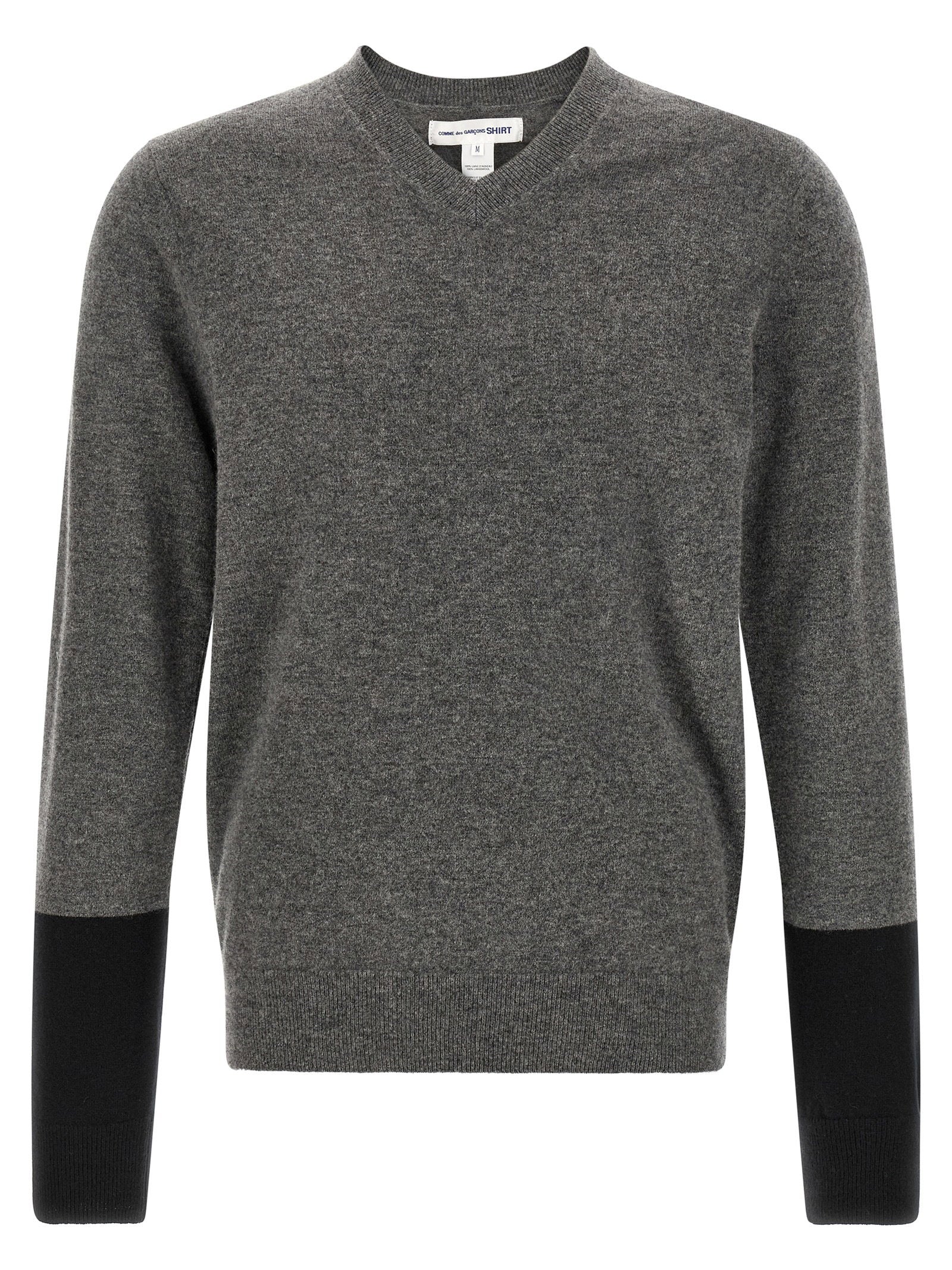 Comme Des Garcons Shirt Color-block Sweater – 100% wool