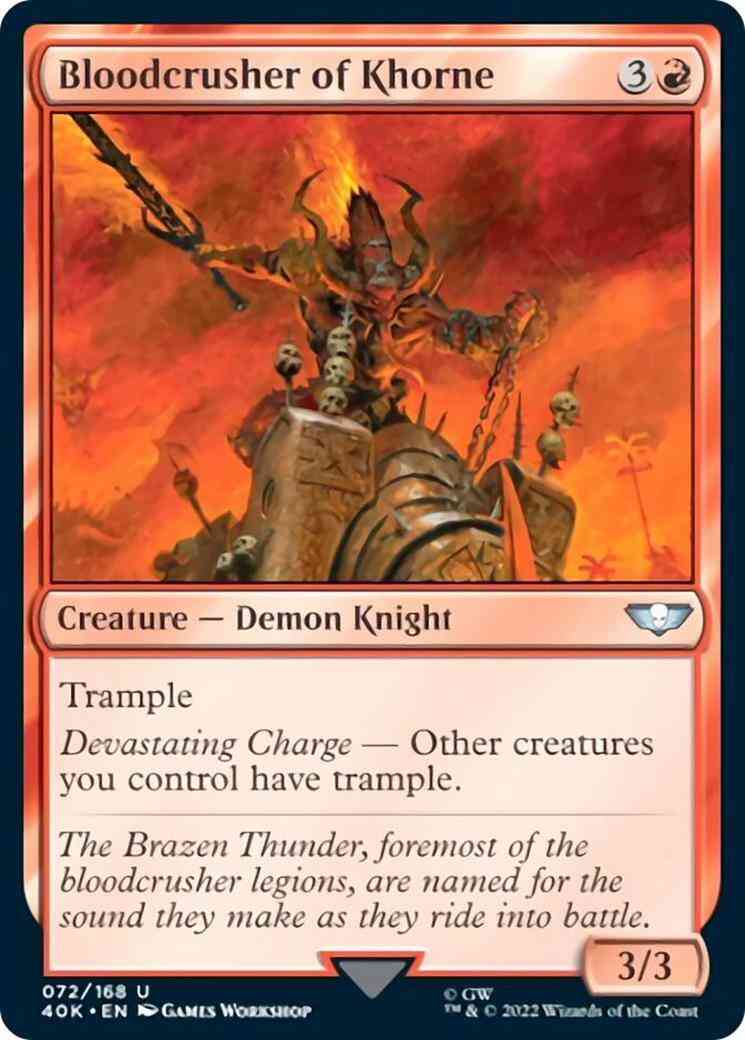 Magic Bloodcrusher of Khorne [72] [Universes Beyond: Warhammer 40,000] [Non-Foil]
