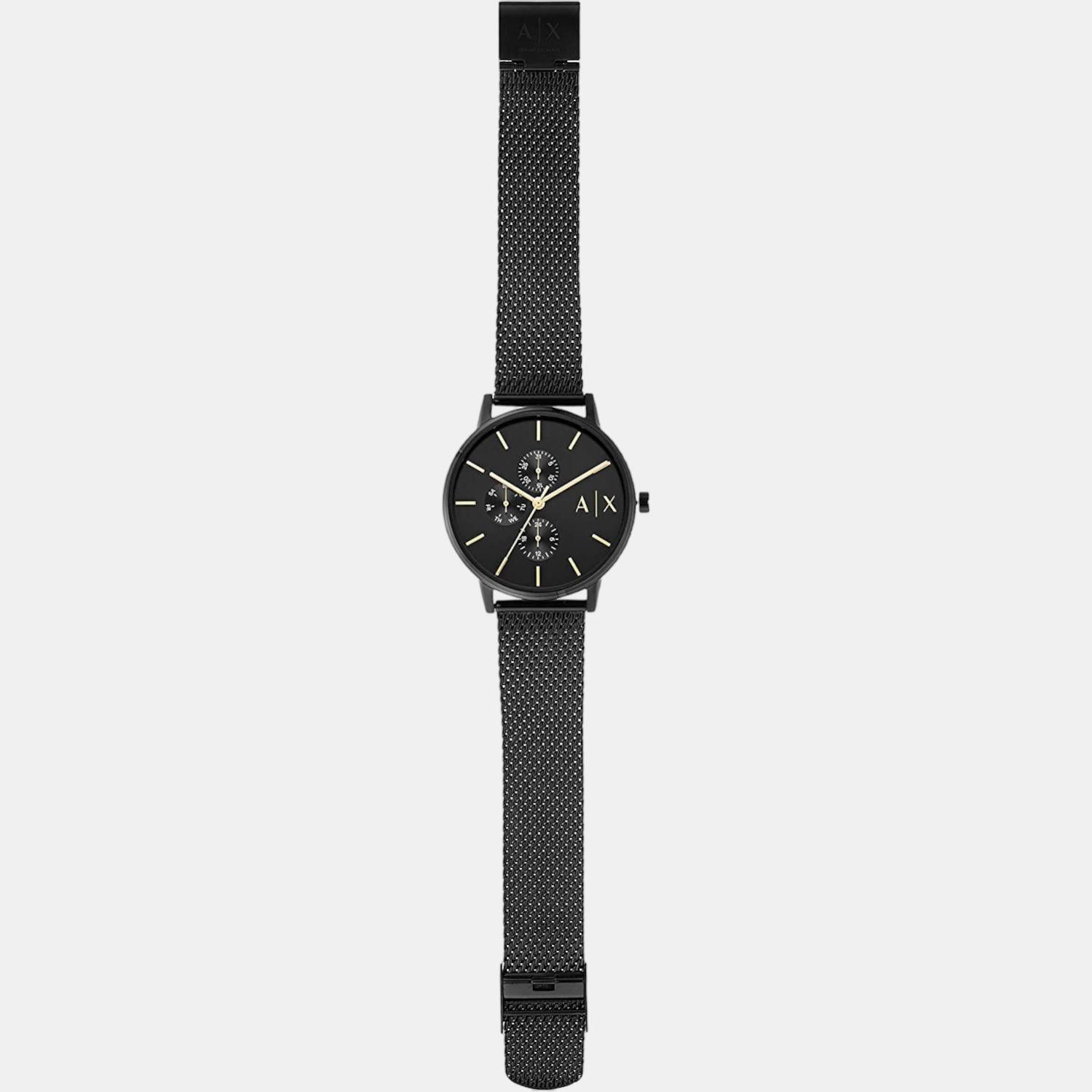 Armani Exchange Cayde Men Quartz Black Dial Chronograph Stainless Steel Watch AX2716 - view 4