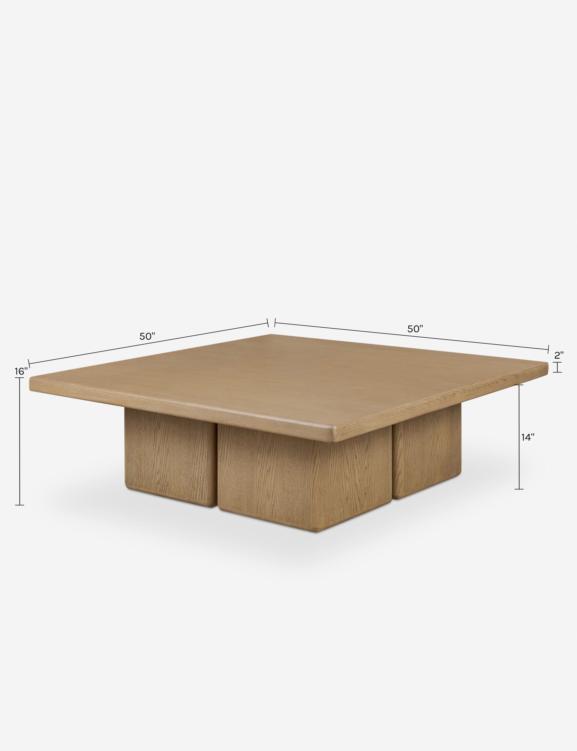 Lulu and Georgia Tanaka Square Coffee Table – Natural - view 9