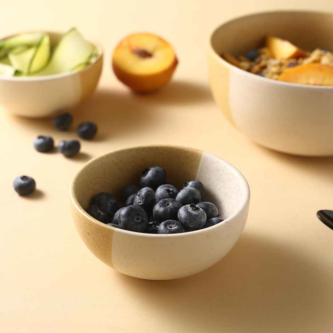 Wonderchef Teramo Yellow Veg Bowl set of 4 - view 2