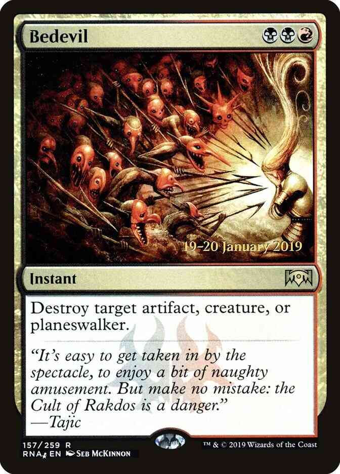 Bedevil 157s ravnica – Magic Bedevil [157s] [Ravnica Allegiance Promos] [Foil]
