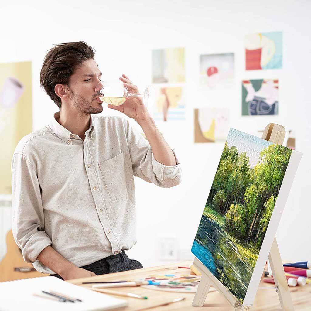 Artnery Mini Canvas With Wooden Easel - view 9