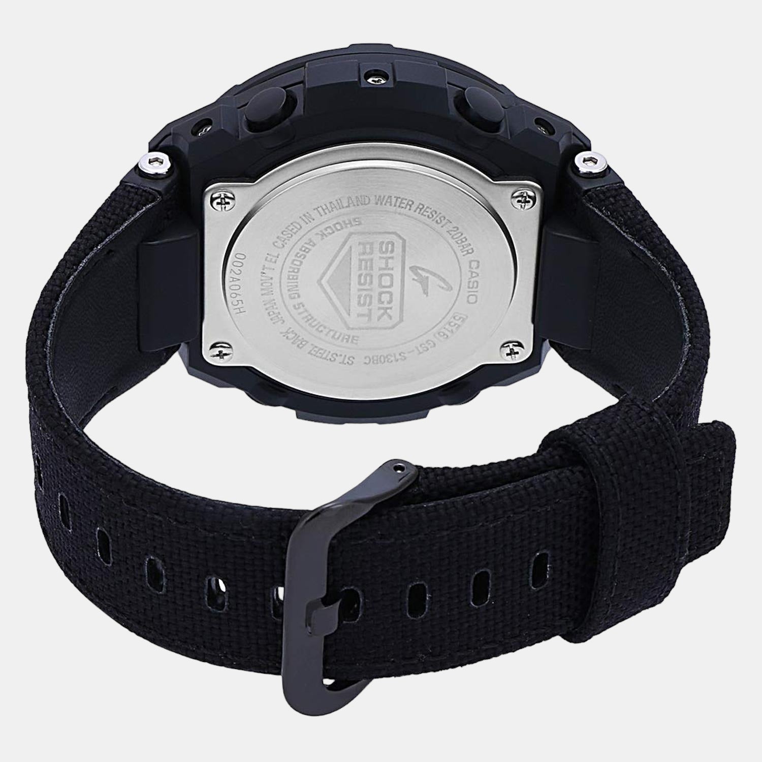 Casio G-Shock Men Quartz Black Dial Analog-Digital Leather Watch G858 - view 3