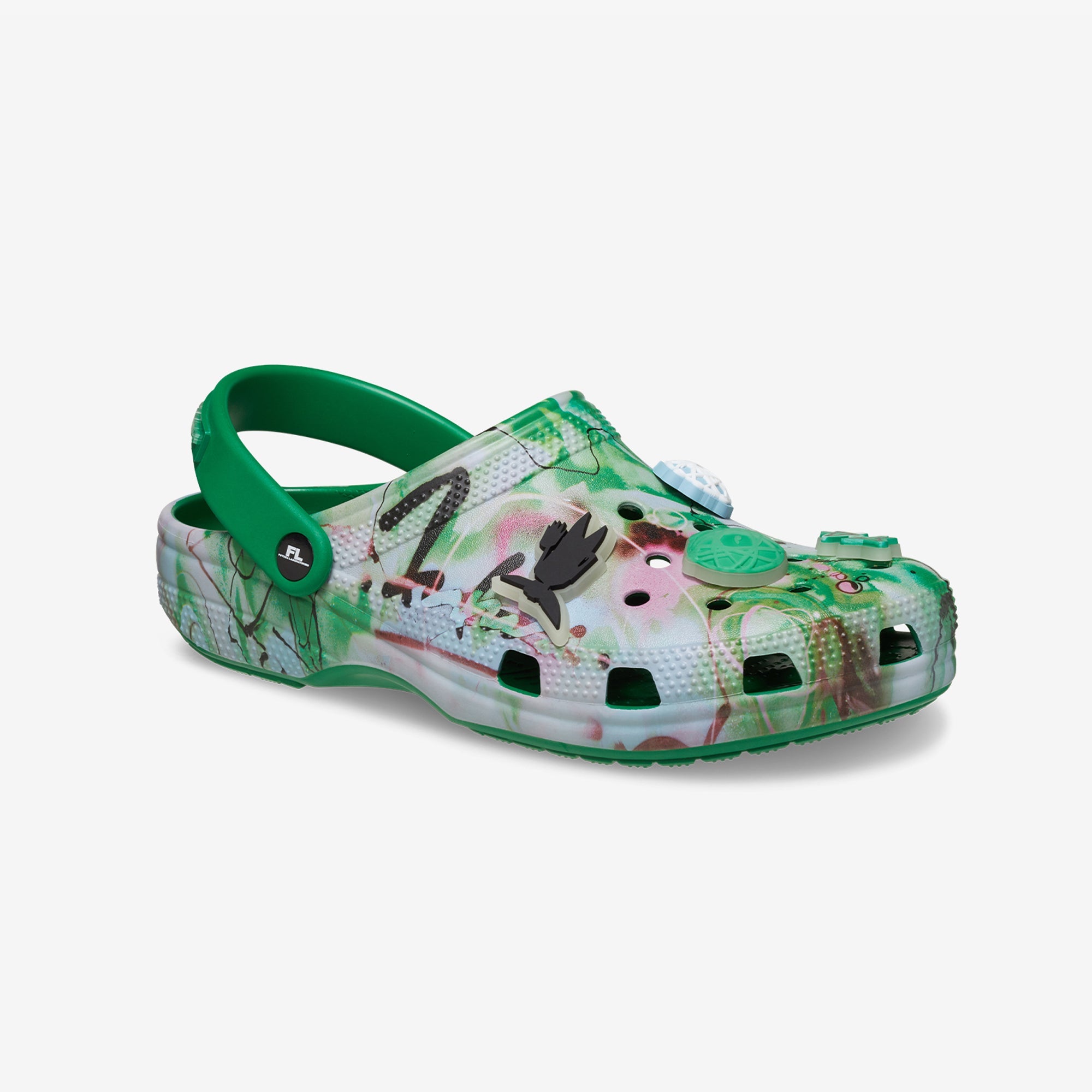Crocs | FUTURA LAB X CROCS CLASSIC RO CLOG { GREEN IVY - view 5