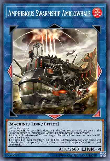 Yu-Gi-Oh! Amphibious Swarmship Amblowhale - DANE-EN050 - Rare - 1st Edition