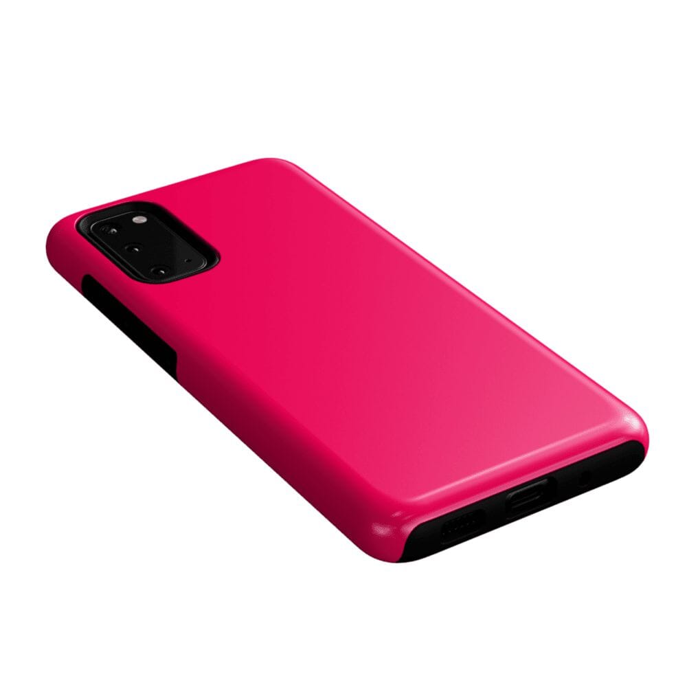 Casetry Think Pink | Solid Neon Pink Samsung Case - view 44