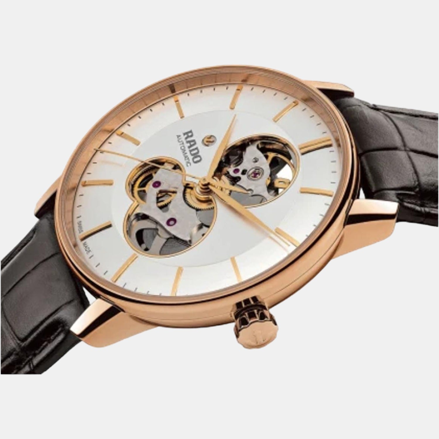 Rado Coupole Men Automatic White Dial Analog Leather Watch R22895025 - view 2
