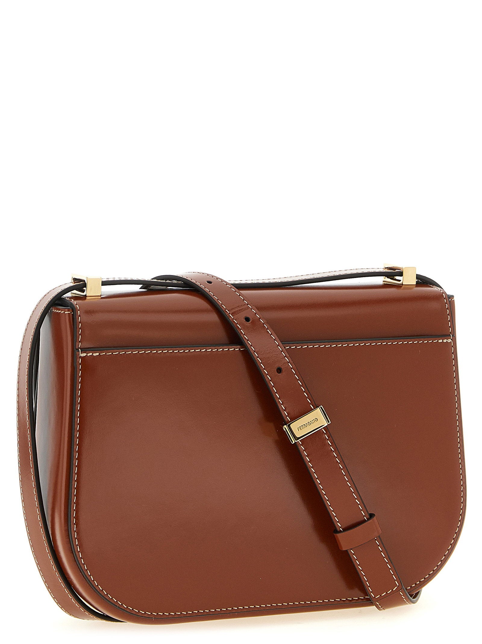 Ferragamo Double Gancini Closure Shoulder Bag - view 2