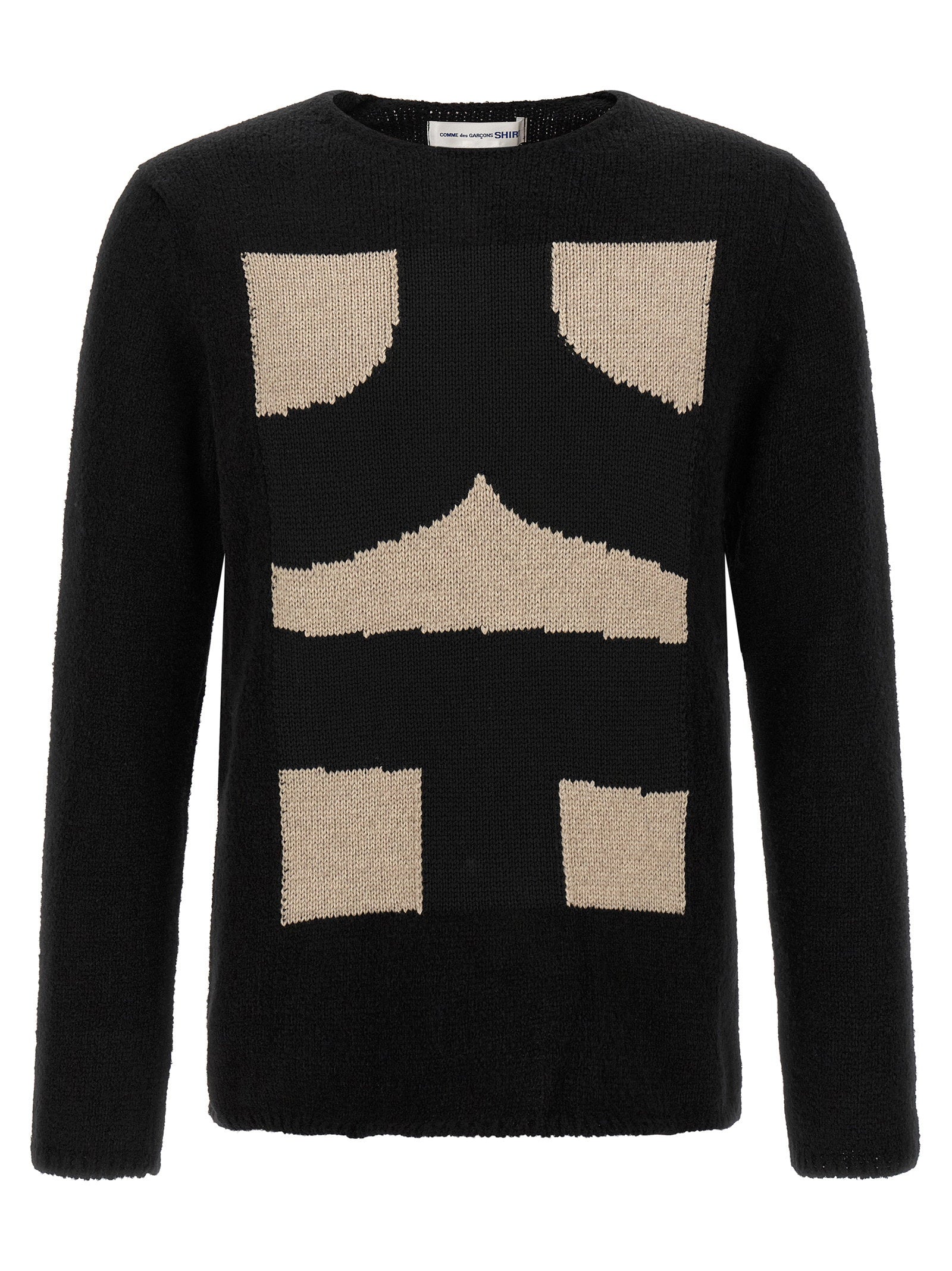 Comme Des Garcons Shirt Intarsia Sweater – 100% polyester