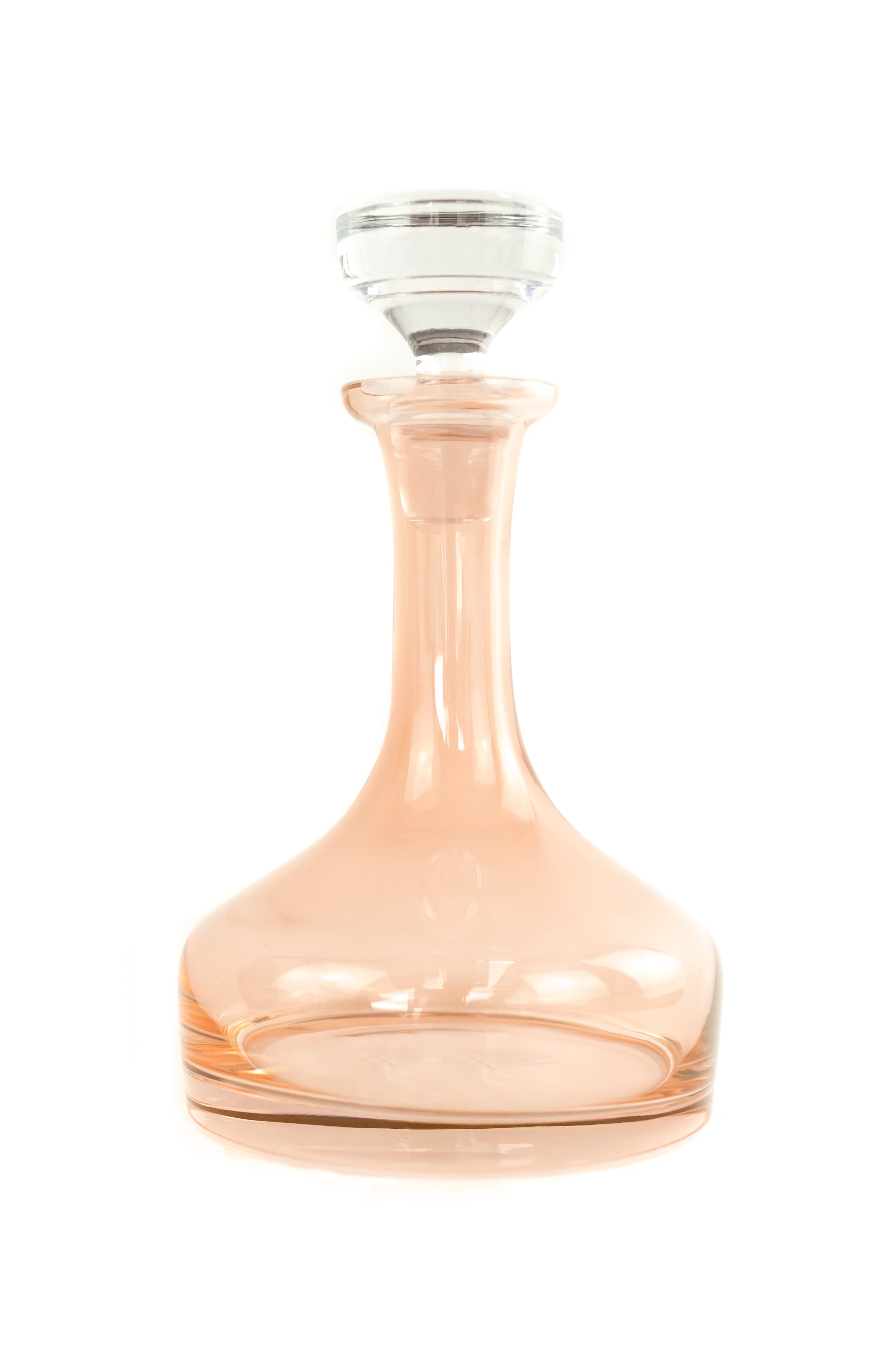 Estelle Colored Glass Estelle Colored Decanter- Vogue {Blush Pink}