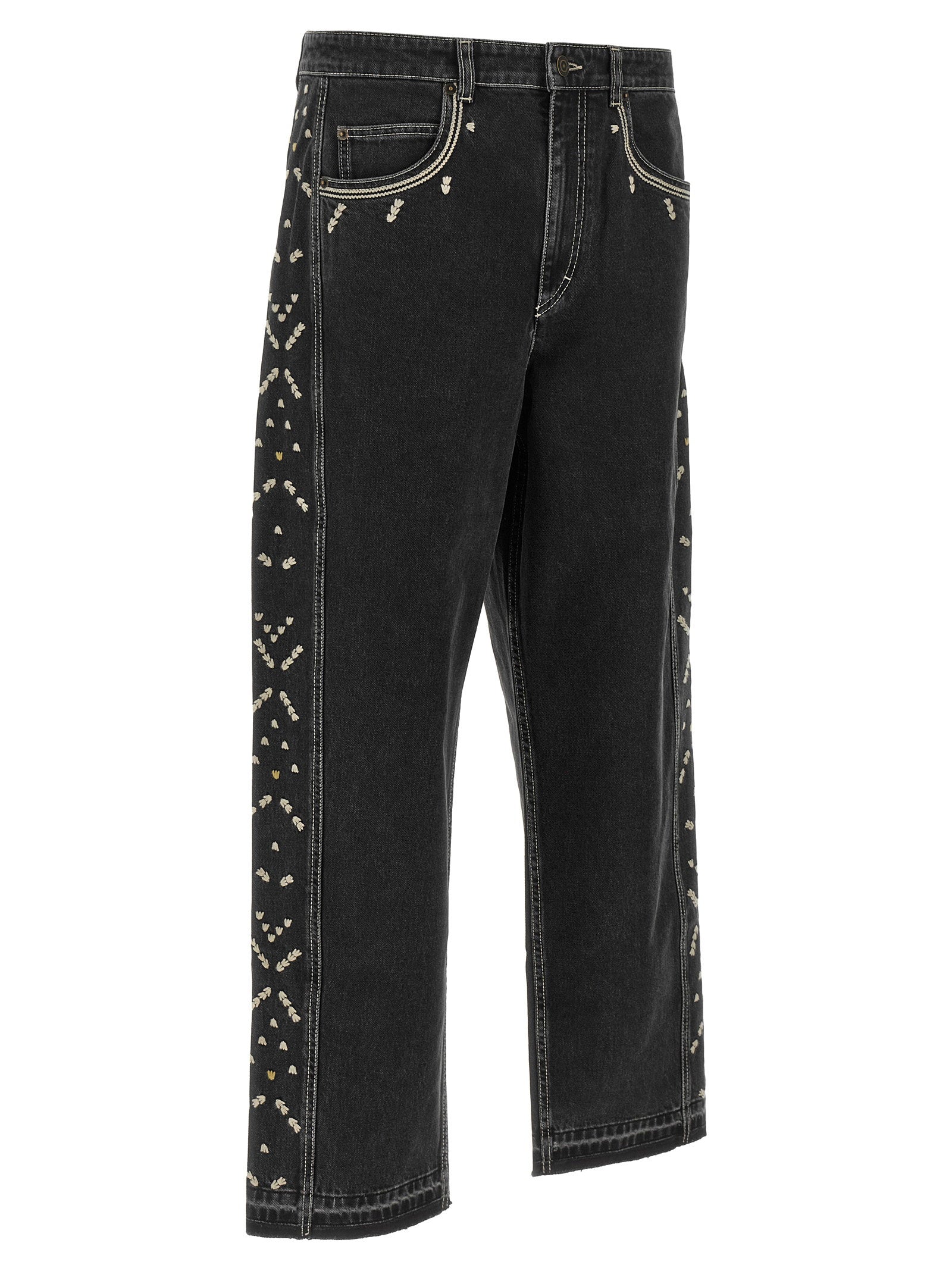 Marant Jorian Jeans With Embroideries – 100% cotton - view 3
