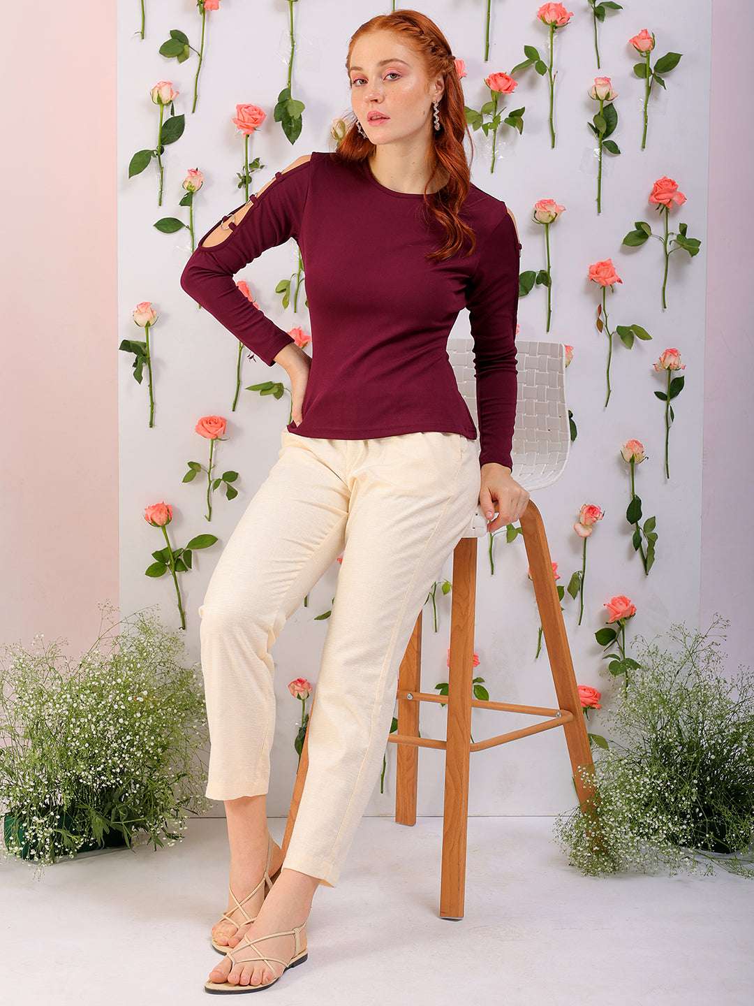 Freehand by The Indian Garage Co Women Solid Top - view 2