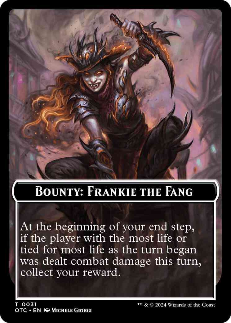 Magic Bounty: Frankie the Fang Token [31] [Outlaws of Thunder Junction: Commander: Tokens] [Non-Foil]