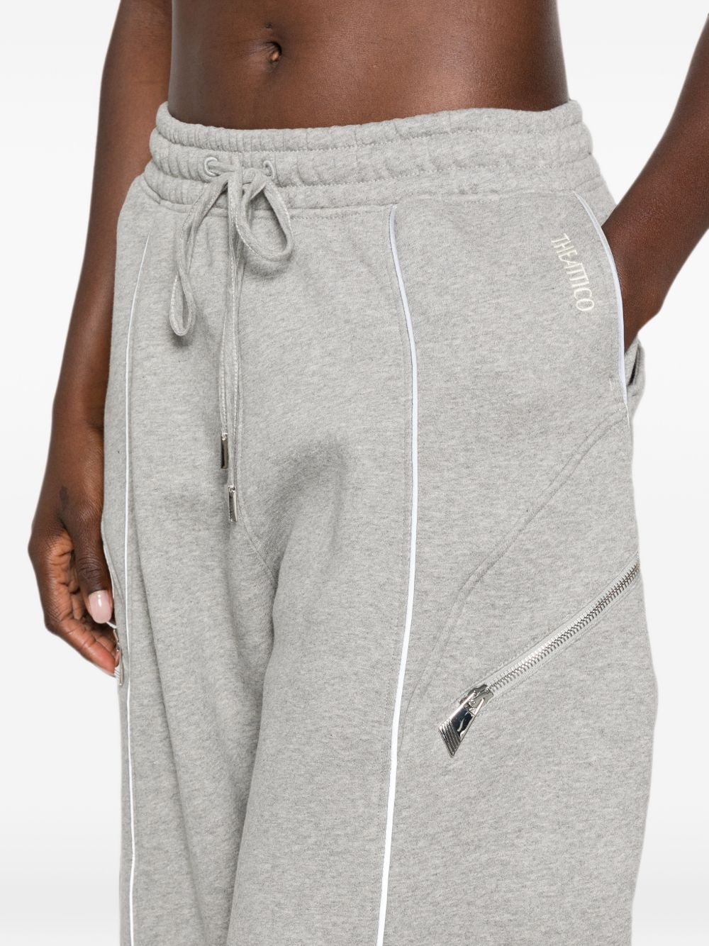 The Attico Piped-Trim Track Pants – COTTON 100% - view 3