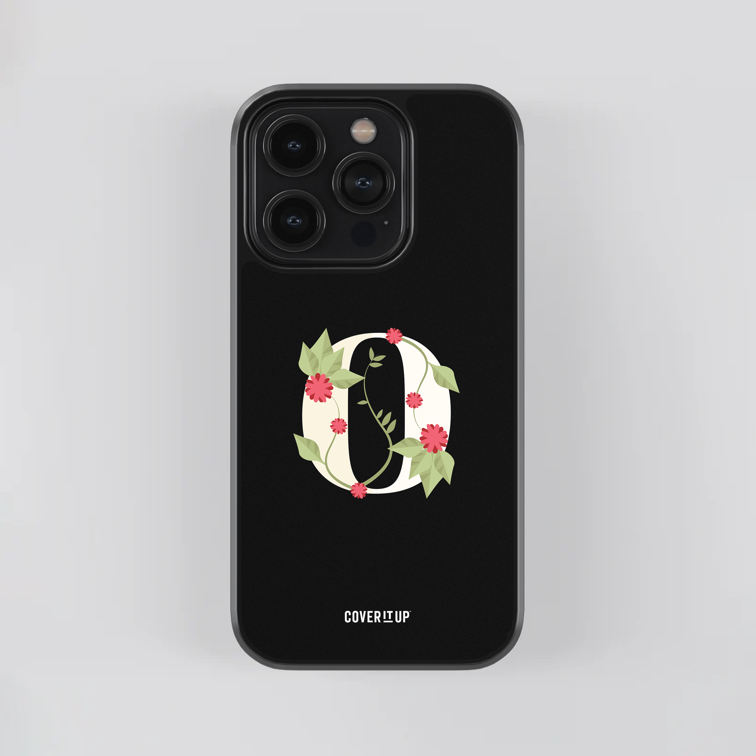 Design Phone Cases Limited Edition Floral Initial Glass Case - view 30