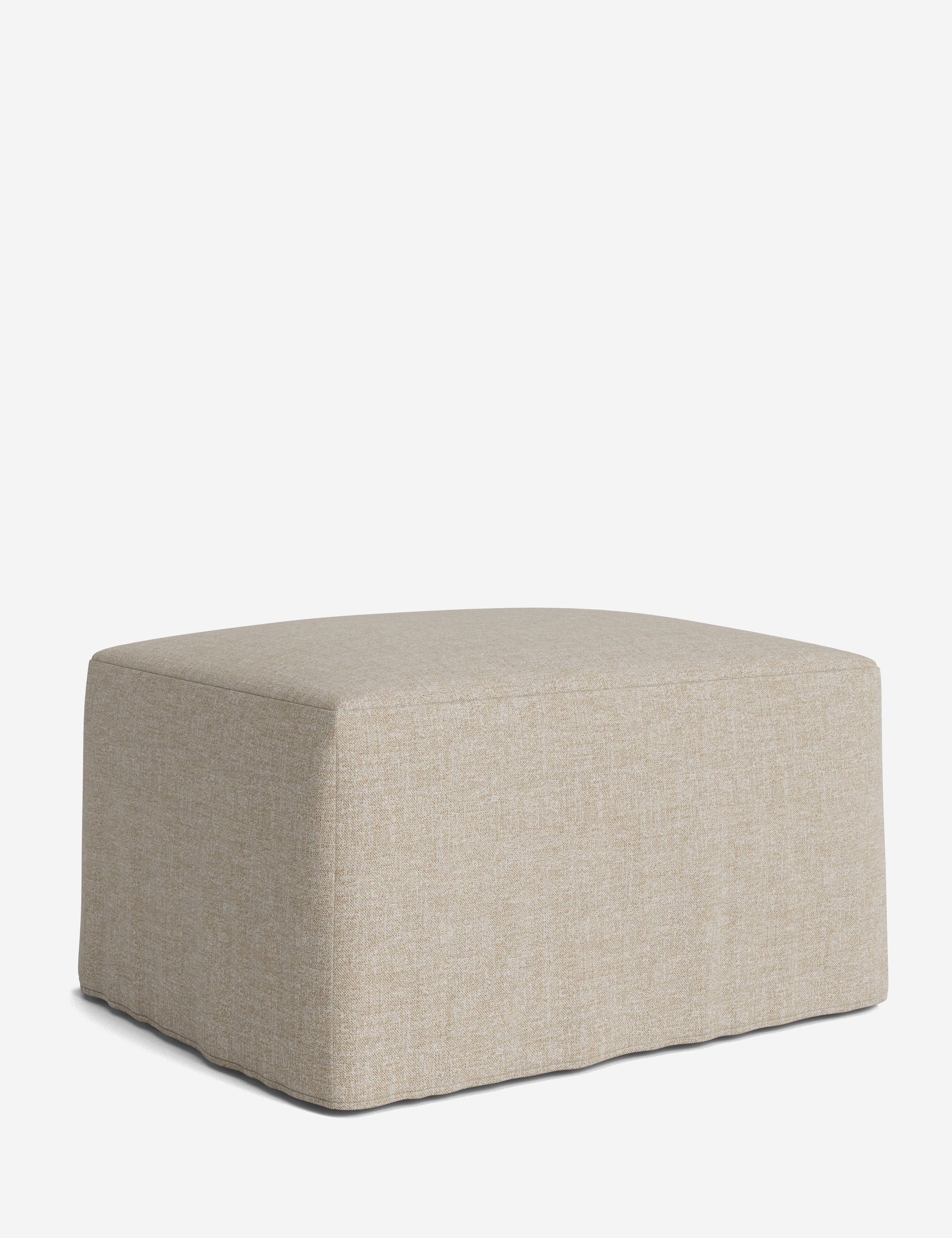 Lulu and Georgia Portola Slipcover Ottoman - view 151