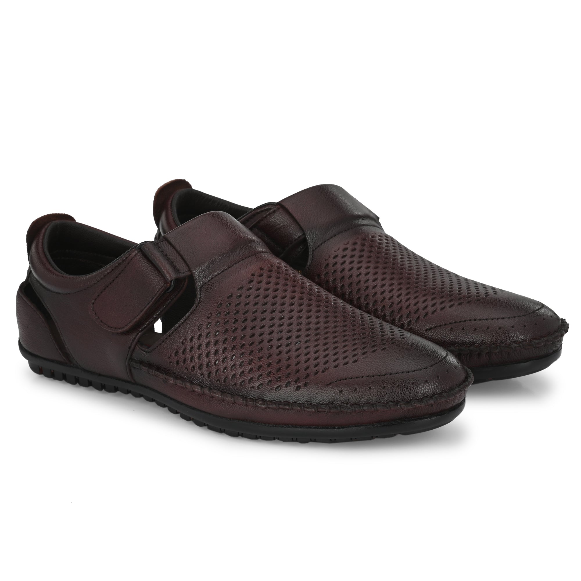 egoss-shoes Egoss Leather Casual Slip On Shoes For Men