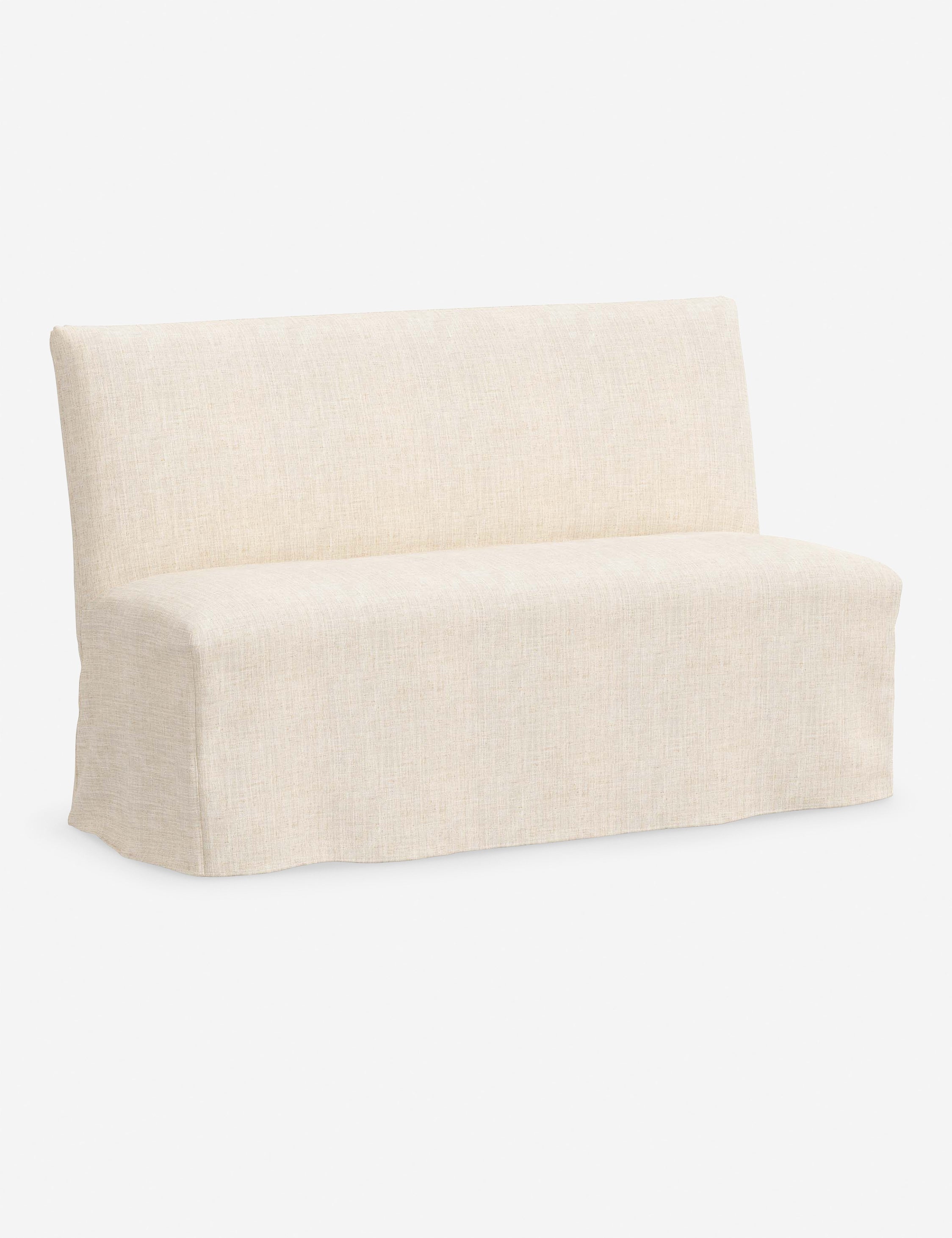 Lulu and Georgia Haddan Slipcover Dining Bench - view 20