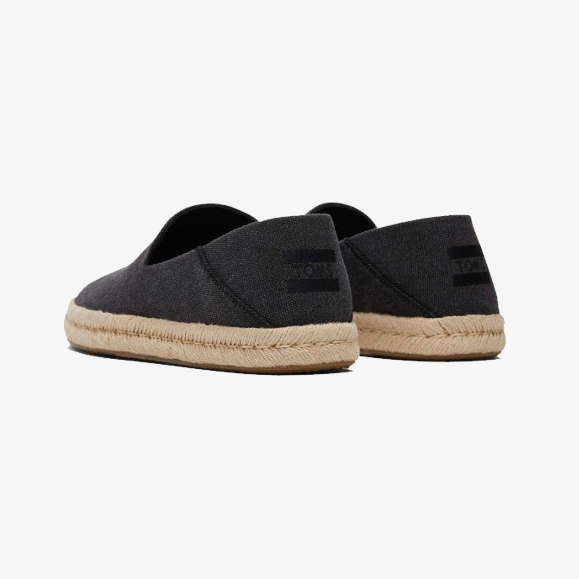 Toms | SANTIAGO JUTE-WRAPPED { BLACK - view 3