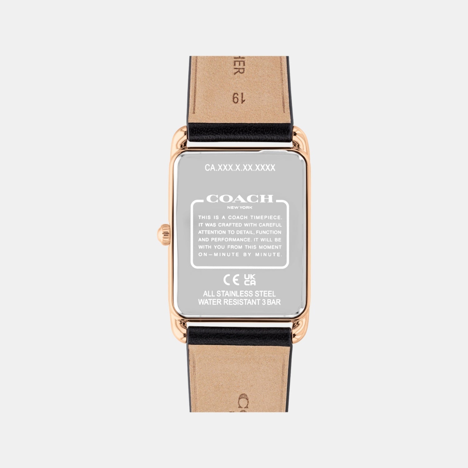 Coach Elliot Unisex Quartz Gunmetal Dial Analog Calfskin Watch 14400041 - view 3