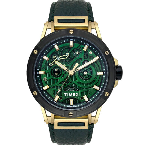 Timex Fashion Green Round Dial Analog Men's Watch 47.07mm TWEG27800