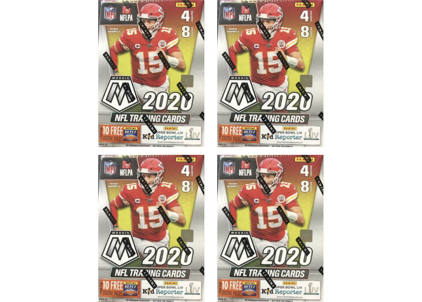 2020 Panini Mosaic Football Blaster Box 4x Lot