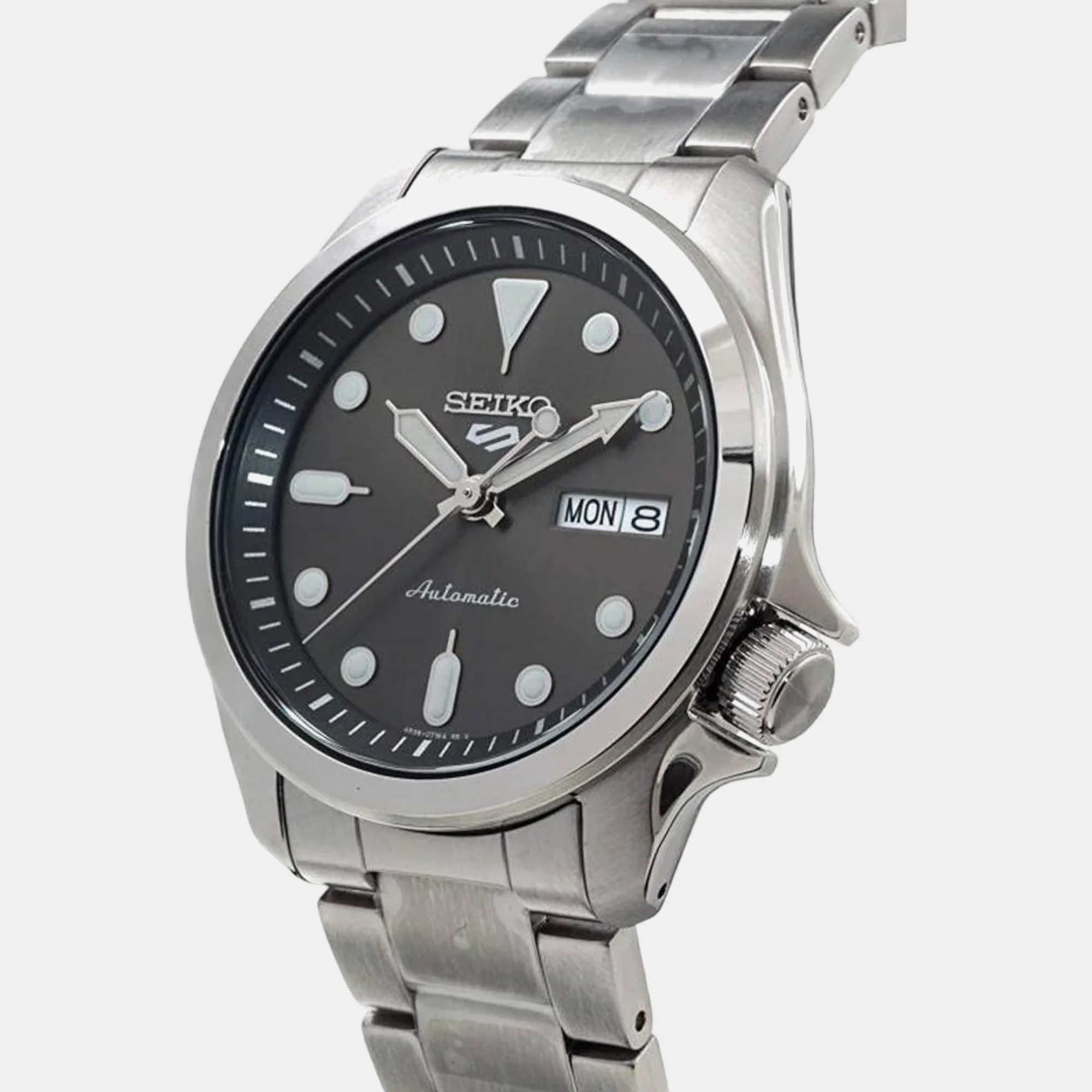 Seiko New 5 Sports Black Analog Stainless Steel Automatic Watch SRPE51K1 Men's - view 2