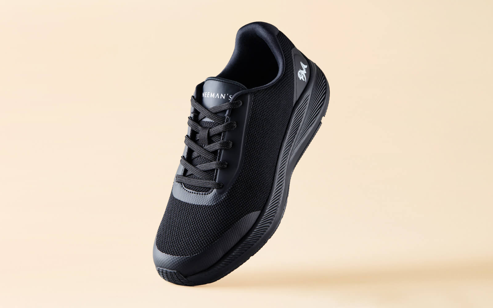 Neeman's Casual Trainers : Classic Black - view 3