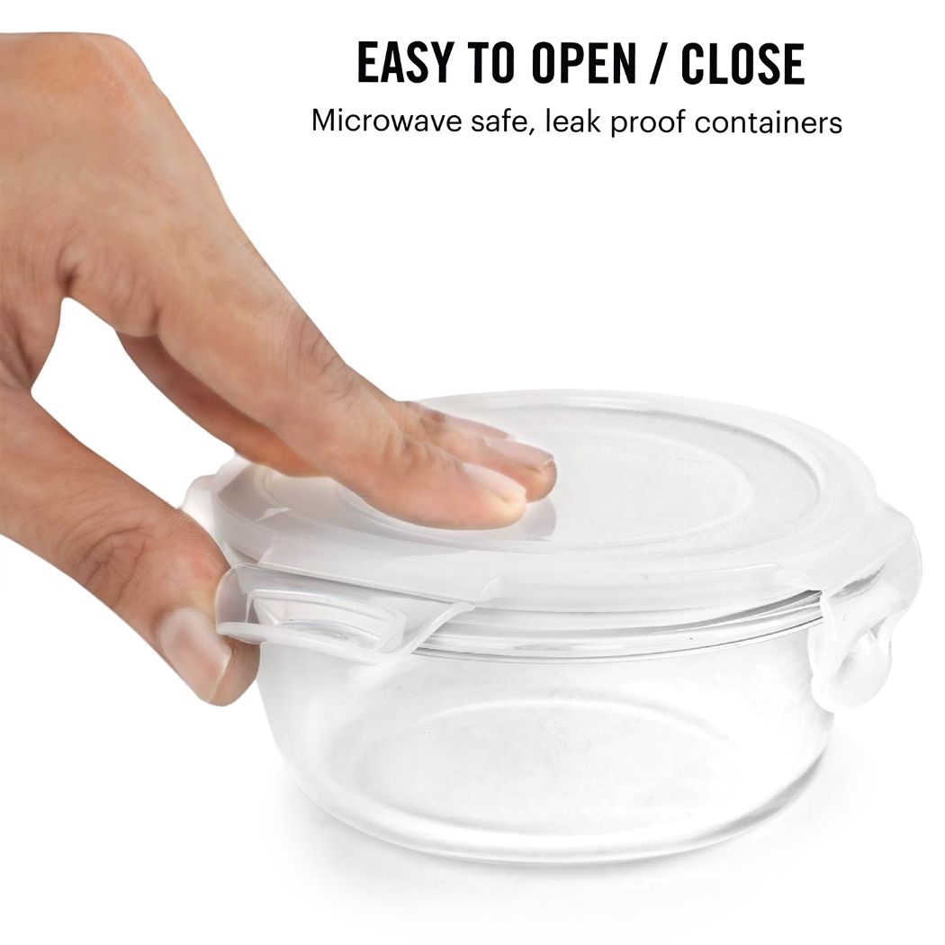 Cello Delighta Borosilicate Glass Lunch Box with Jacket, Round - view 10