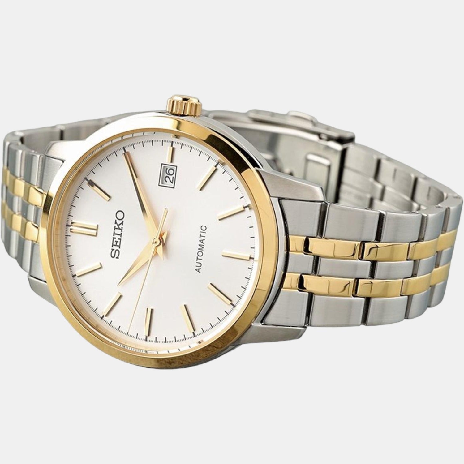Seiko Dress Men Automatic White Dial Analog Stainless Steel Watch SRPH92K1 - view 2