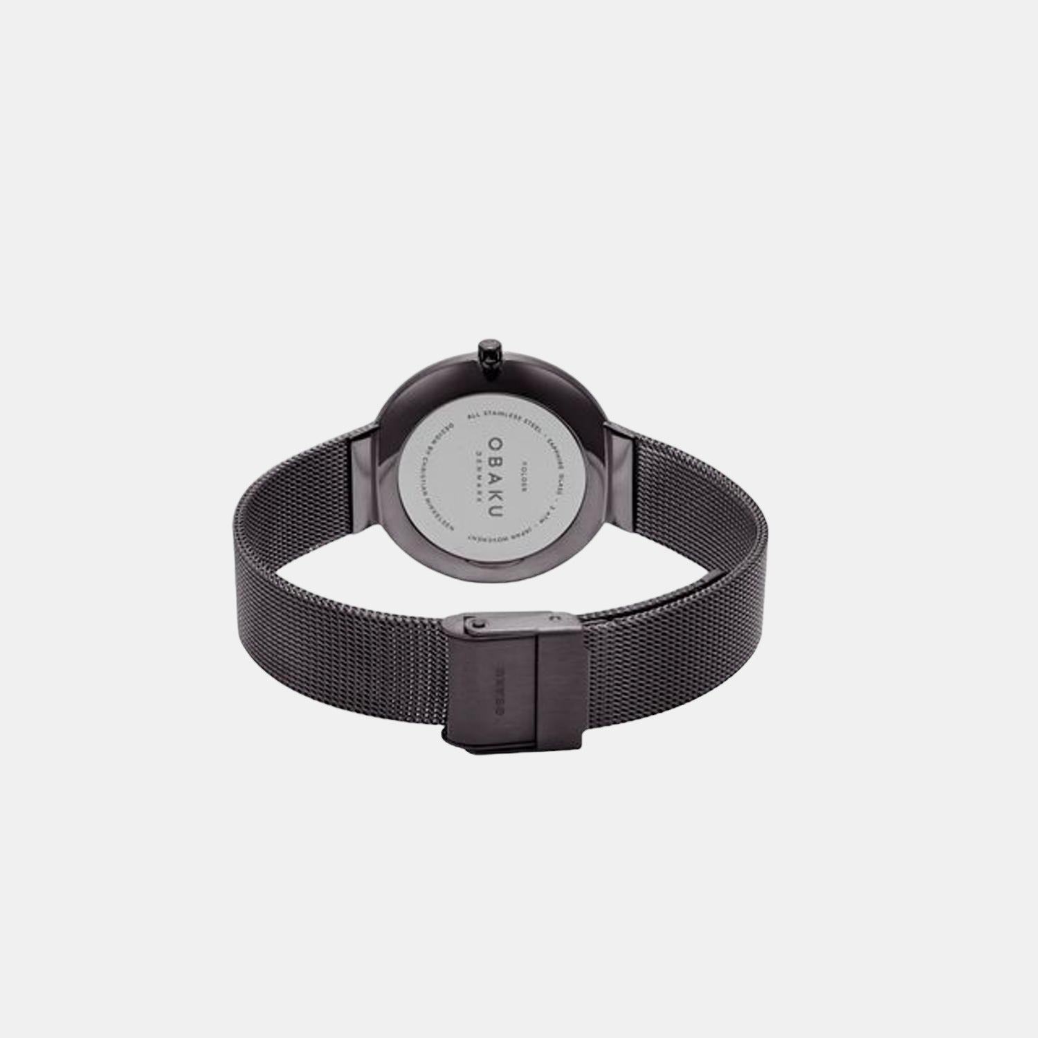 Obaku Harmony Men Quartz Black Dial Analog Stainless Steel Watch V133XTJMJ - view 3