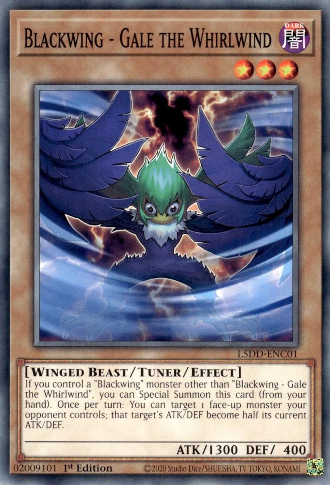 Yu-Gi-Oh! Blackwing - Gale the Whirlwind - L5DD-ENC01 - Common - 1st Edition