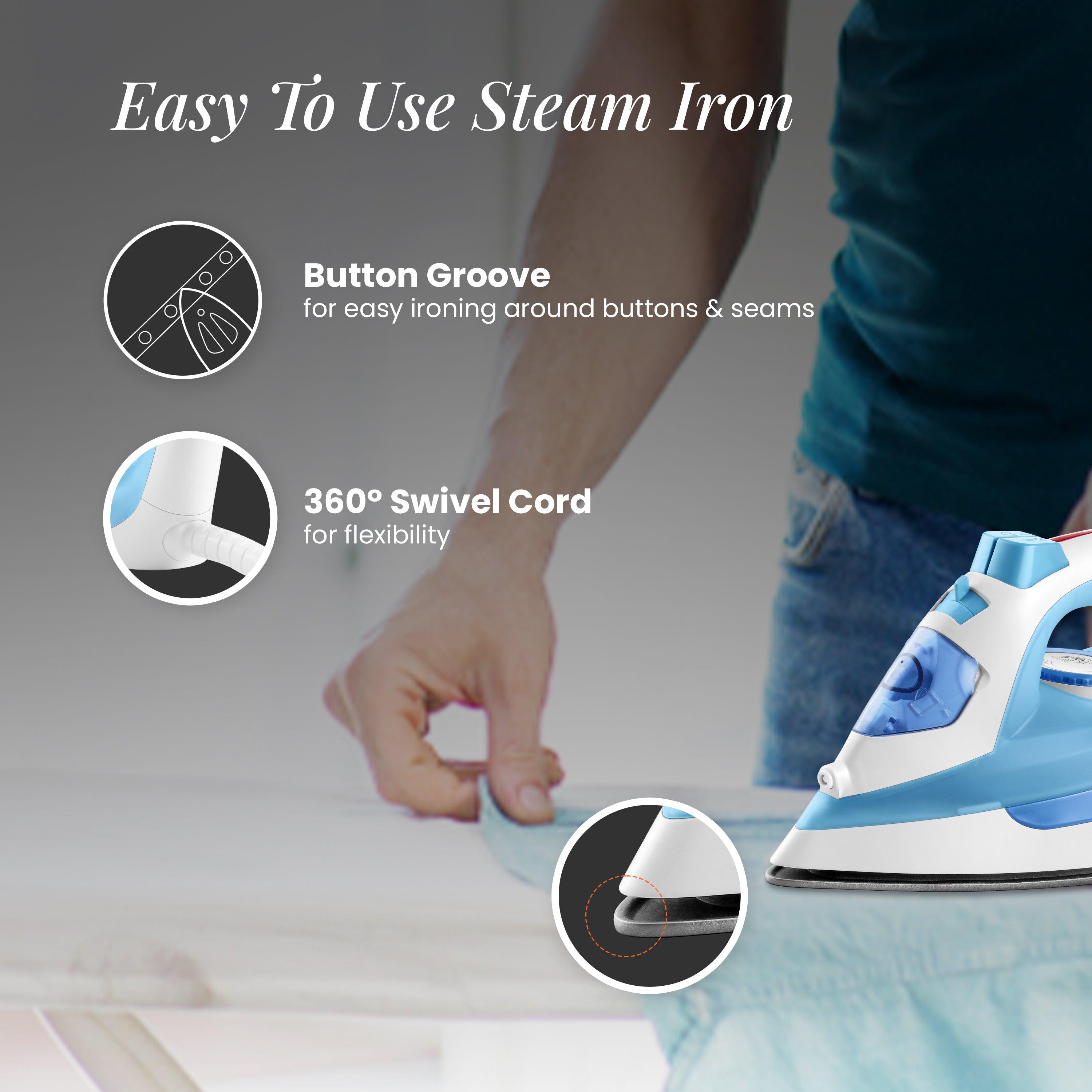 orientelectric Fabrifeel Non Stick Steam Iron for Clothes - view 13