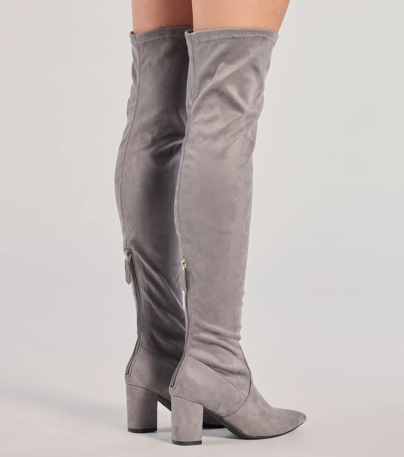 Windsor Feelin' Fab Faux Suede Over-The-Knee Boots - view 12