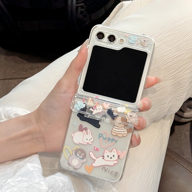 Peeperly Adorable Animation Hinge Sleeve Case - Samsung
