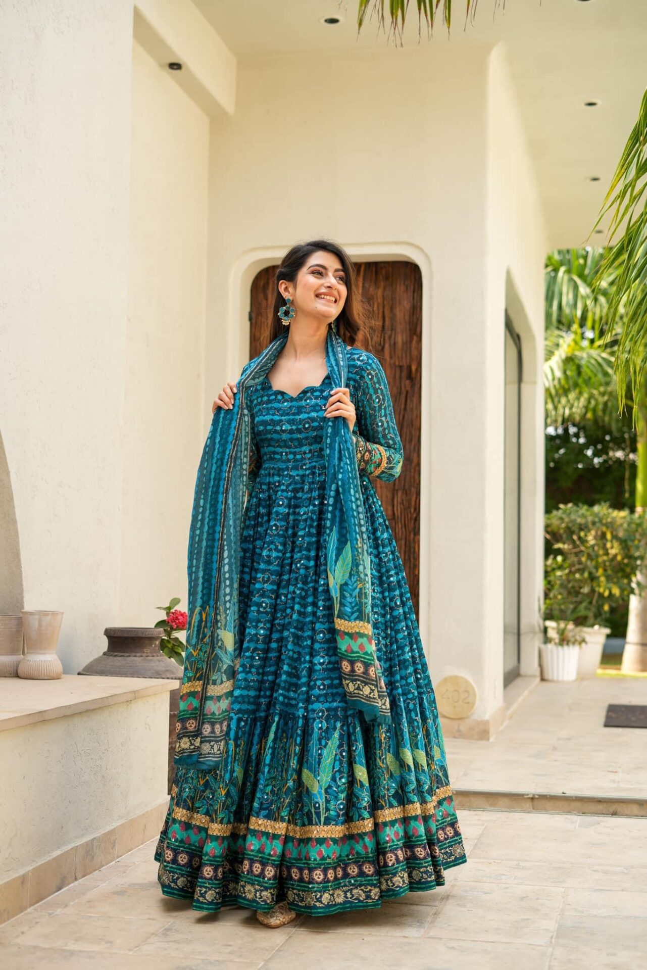 Idaho-o Whispering blue heavy maxi set - view 3