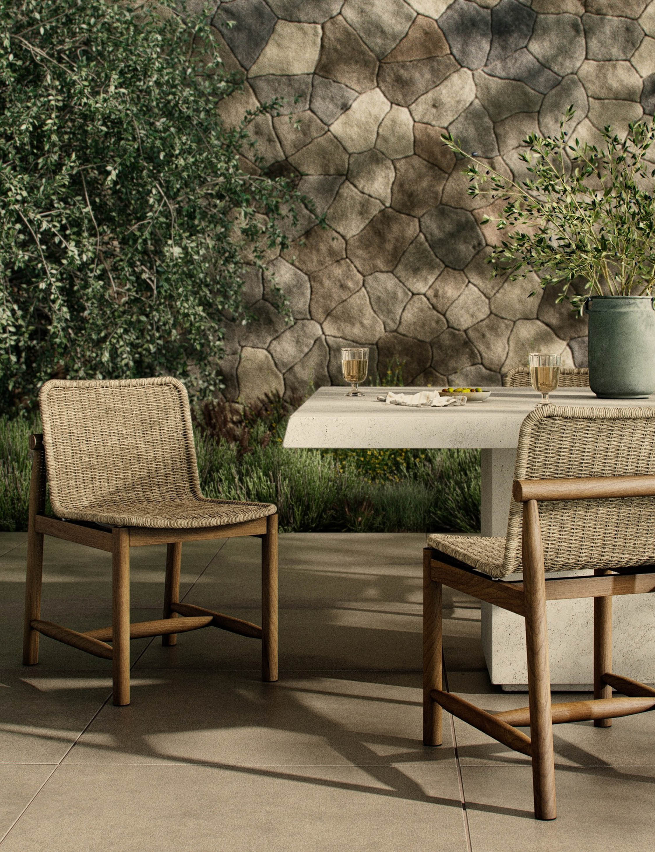 Lulu and Georgia Dume Indoor / Outdoor Dining Chair by Amber Lewis x Four Hands - view 2