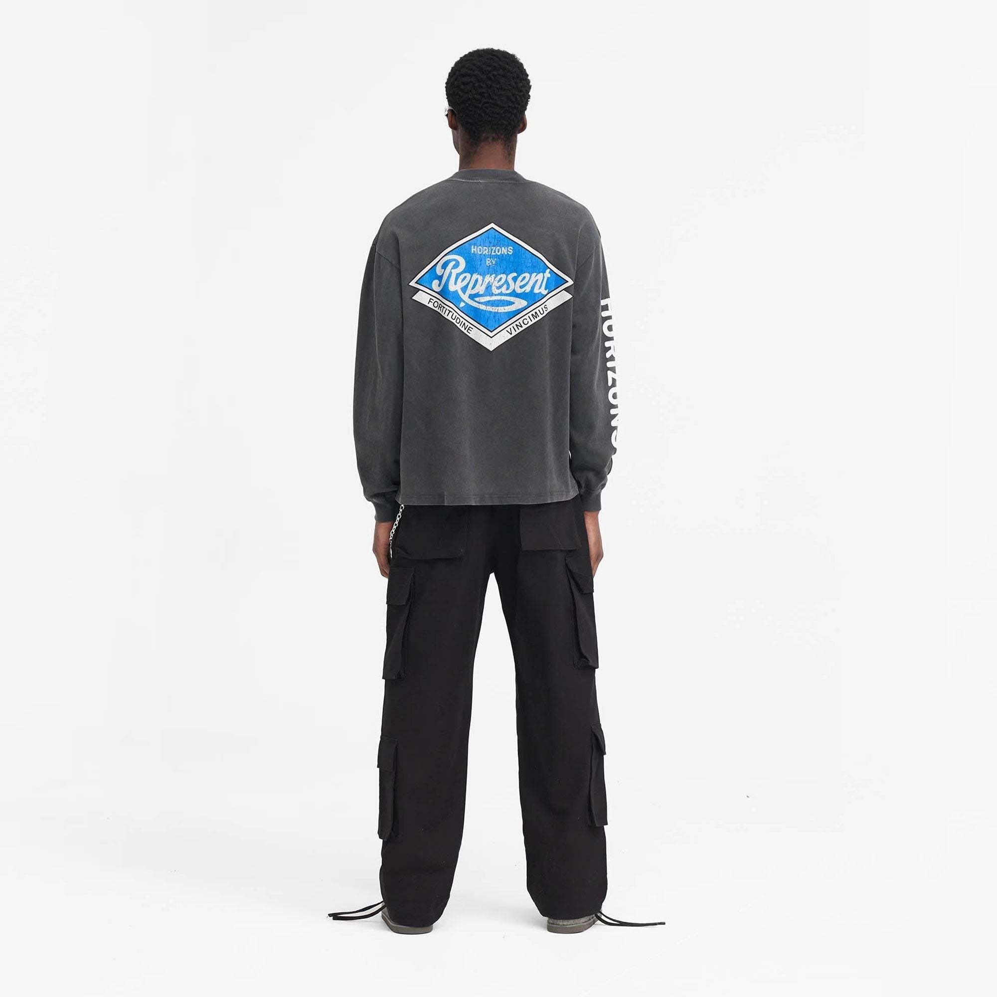 Represent | CLASSIC PARTS LONG SLEEVE { AGED BLACK - view 8