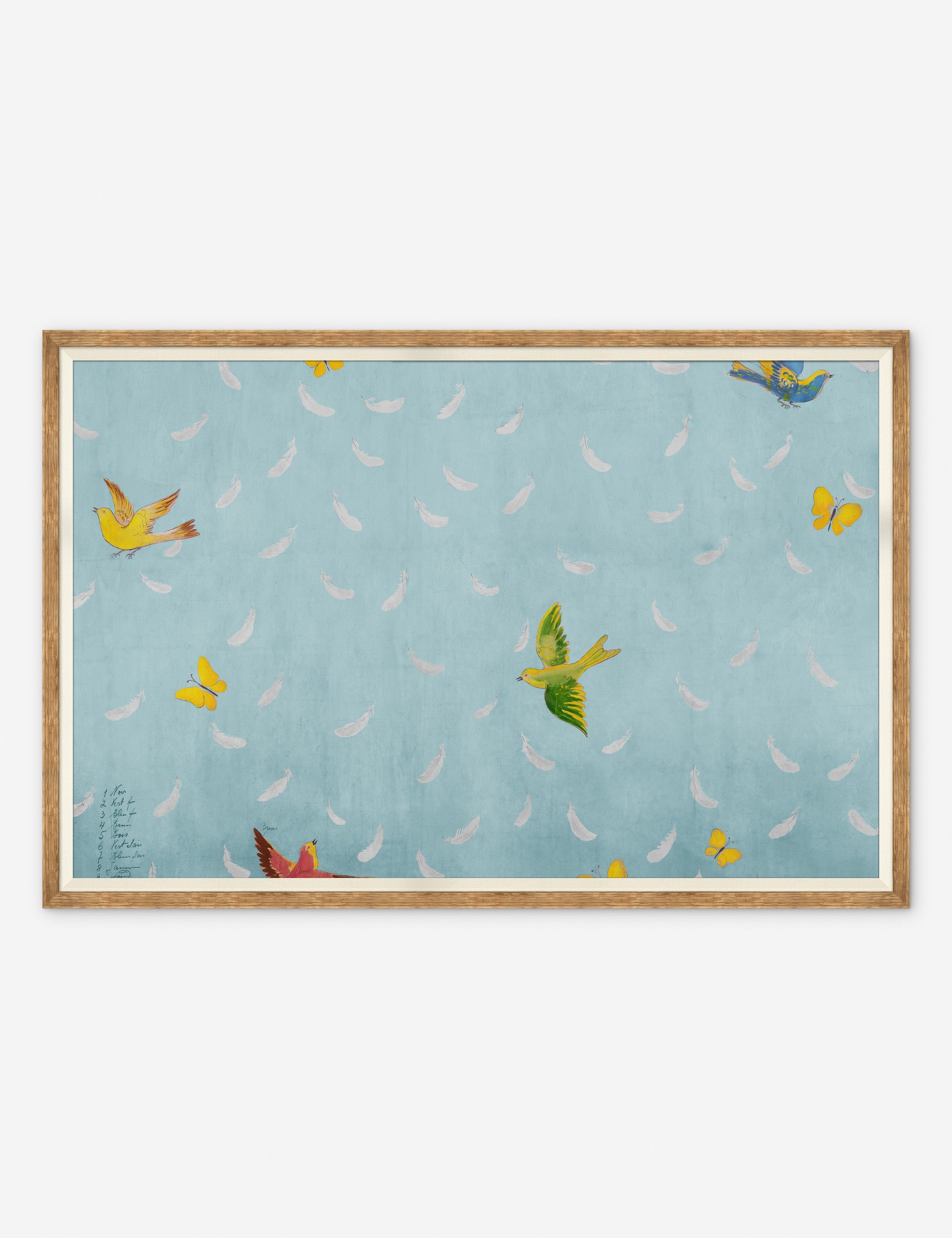 Lulu and Georgia Feathers Print by Paule Marrot