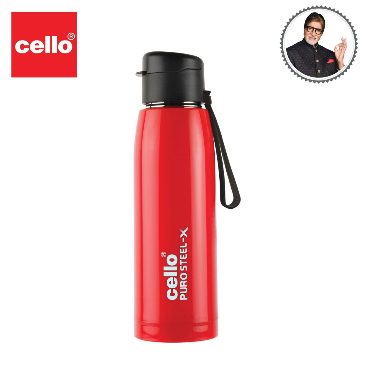 Cello Puro Steel-X Cooper 600 Water Bottle, 630ml - view 30