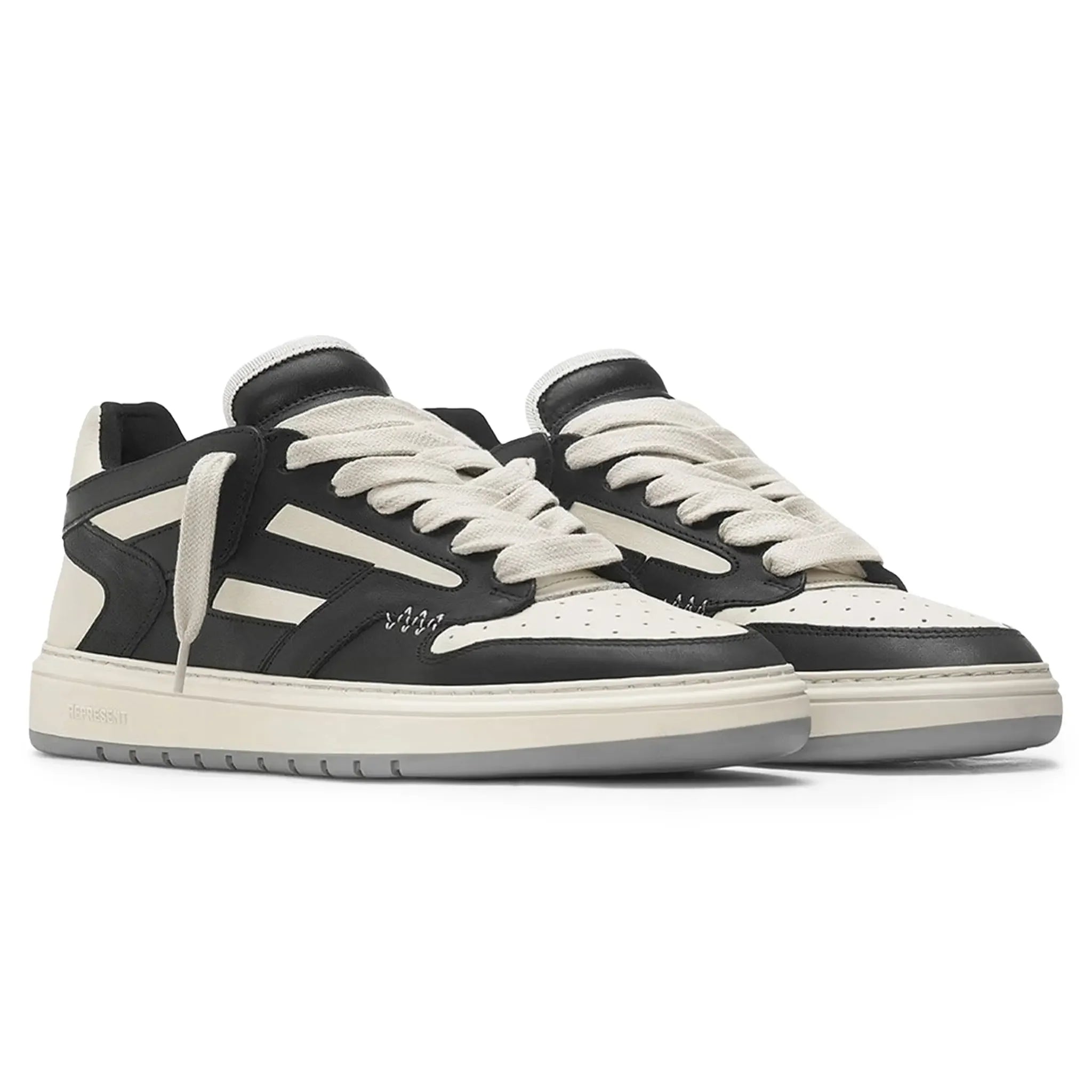 Represent Reptor Low Black Vintage White Sneakers - view 2