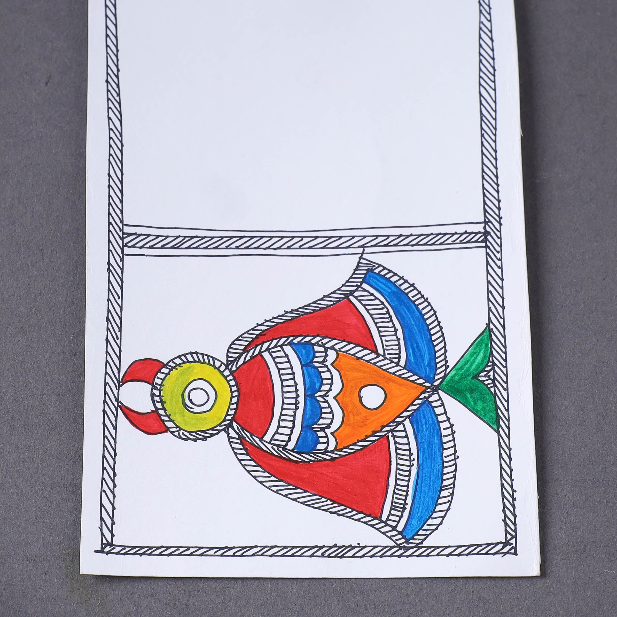 ITOKRI CRAFTS INITIATIVE Assorted - Madhubani Handpainted Post Card (3.5 x 5.5 in) - view 2